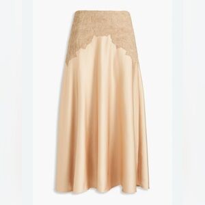 Vince Tan and Cream Maxi Skirt